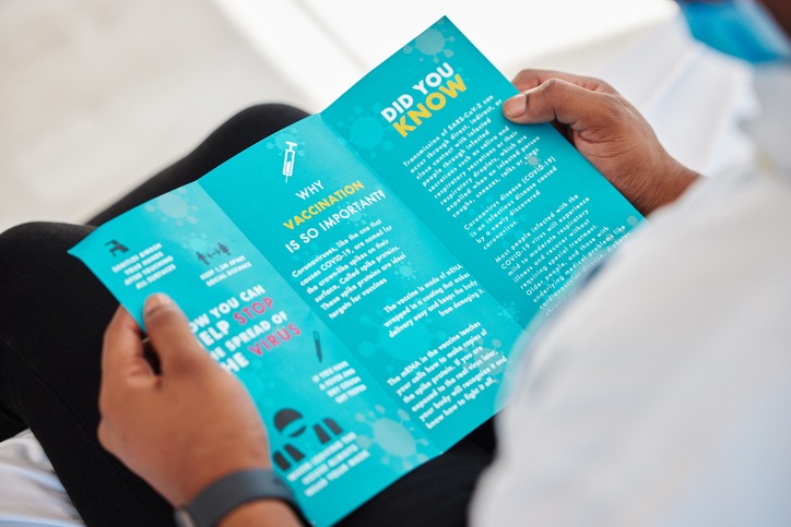 Photo of an example of a brochure