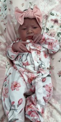 A photo of a newborn baby