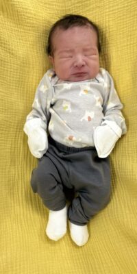 A photo of a newborn baby