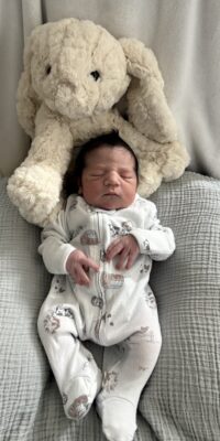 A photo of a newborn baby