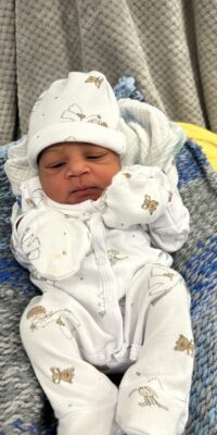 A photo of a newborn baby