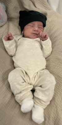 A photo of a newborn baby