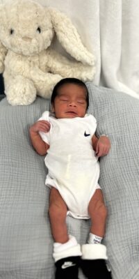 A photo of a newborn baby