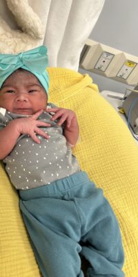 A photo of a newborn baby