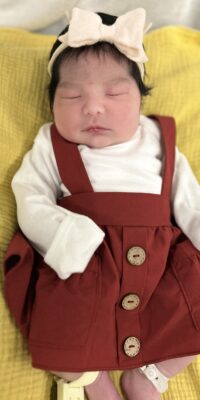 A photo of a newborn baby