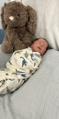 A photo of a newborn baby