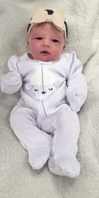 A photo of a newborn baby