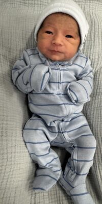 A photo of a newborn baby