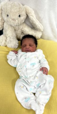 A photo of a newborn baby