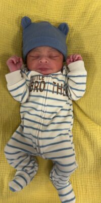 A photo of a newborn baby