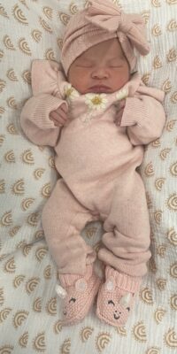 A photo of a newborn baby