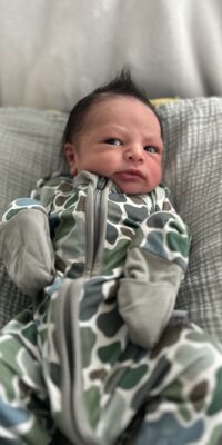 A photo of a newborn baby