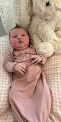 A photo of a new born baby