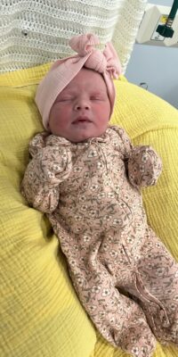 A photo of a new born baby