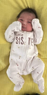 A photo of a new born baby