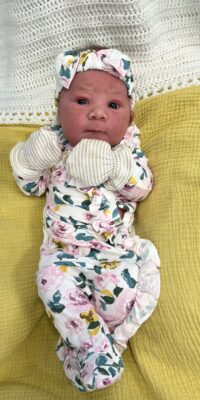 A photo of a new born baby