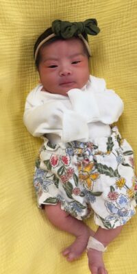 A photo of a new born baby