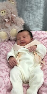 A photo of a newborn baby