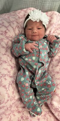 A photo of a newborn baby