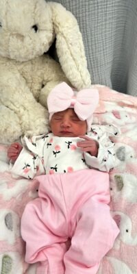 A photo of a newborn baby