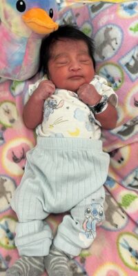 A photo of a newborn baby