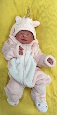 A photo of a newborn baby