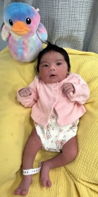 A photo of a newborn baby