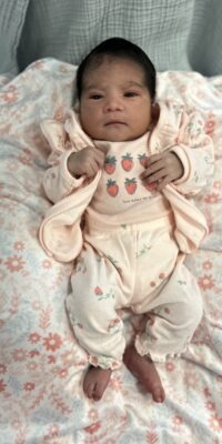 A photo of a newborn baby