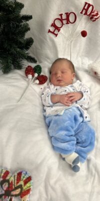 A photo of a newborn baby