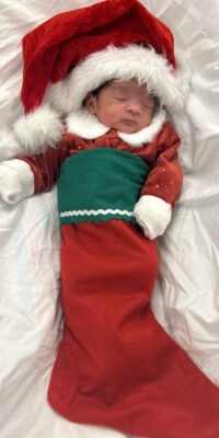 A photo of a newborn baby