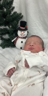 A photo of a newborn baby