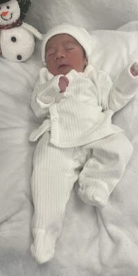 A photo of a newborn baby