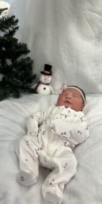 A photo of a newborn baby