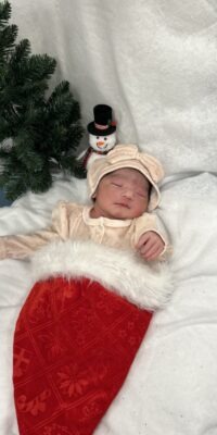 A photo of a newborn baby