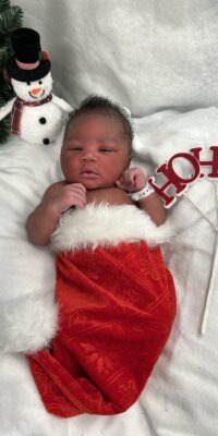 A photo of a newborn baby