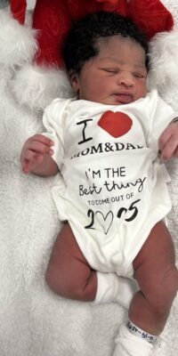 A photo of a newborn baby