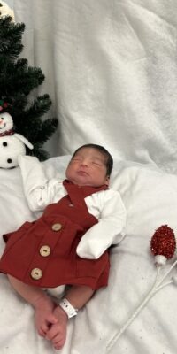 A photo of a newborn baby