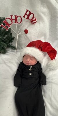 A photo of a newborn baby