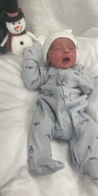 A photo of a newborn baby