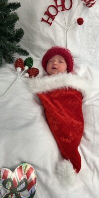 A photo of a newborn baby