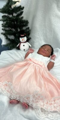 A photo of a newborn baby