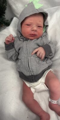 A photo of a newborn baby