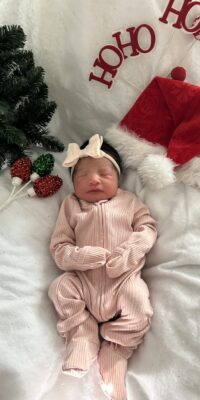 A photo of a newborn baby