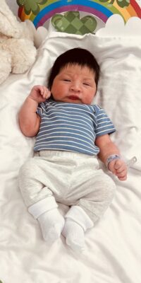 A photo of a newborn baby