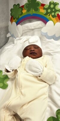 A photo of a newborn baby