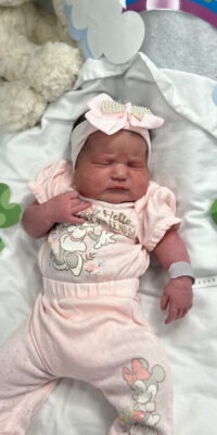 A photo of a newborn baby