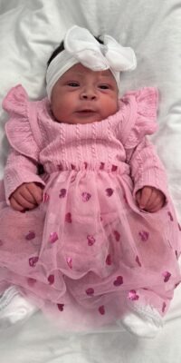 A photo of a newborn baby