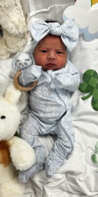 A photo of a newborn baby