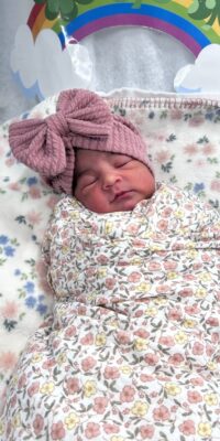 A photo of a newborn baby