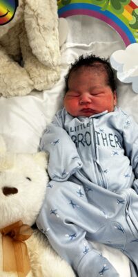 A photo of a newborn baby